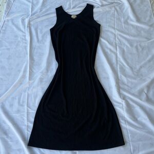 Elegant Gothic Black Sleeveless Dress